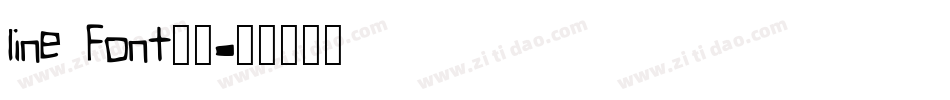 line font超细字体转换